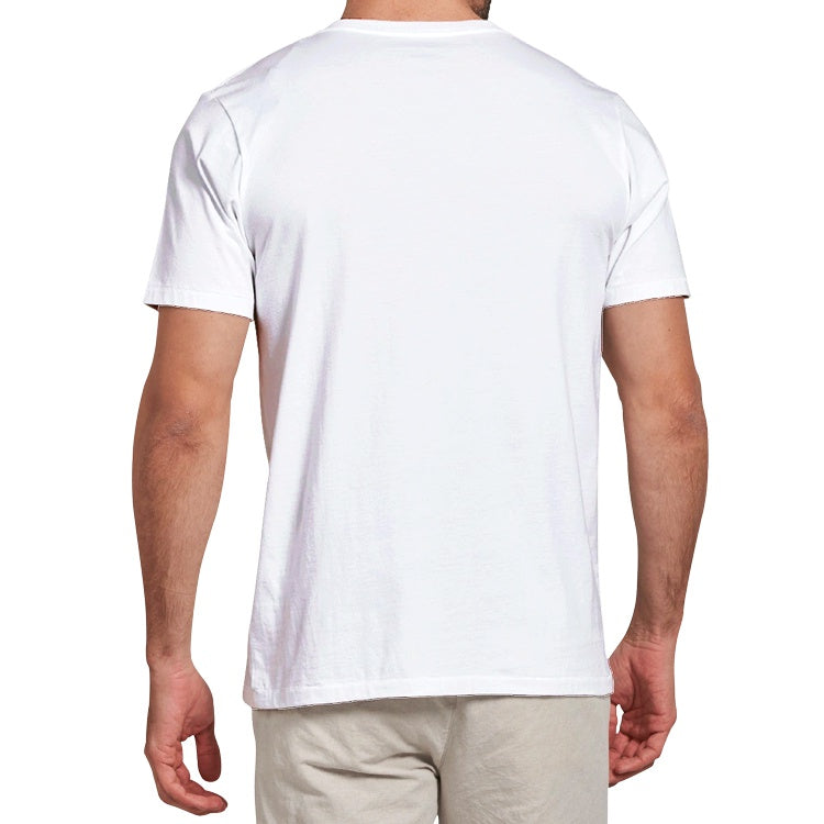 Men's White T-Shirt with Vintage VW Beetle Graphic Print